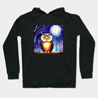 Owl in the Moonlight Hoodie